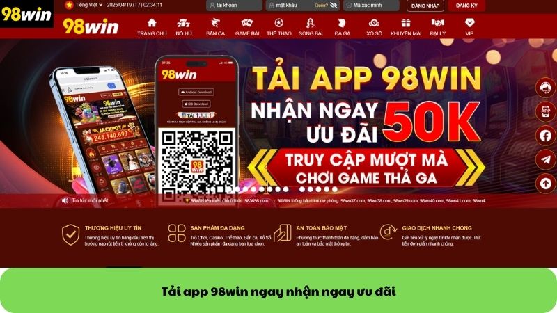 tải app 98win